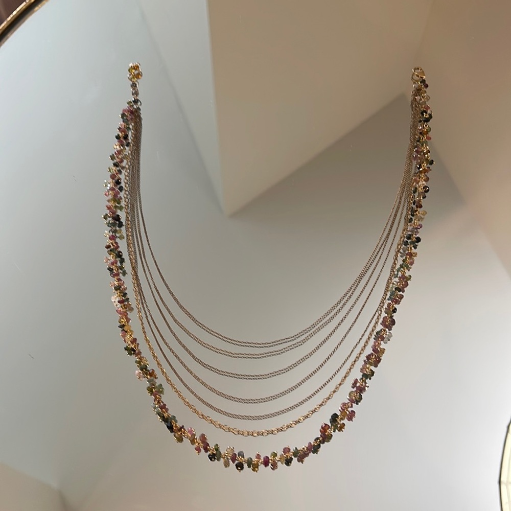 Handcrafted Multi-Colored And Multi-Layer Necklace - image 2